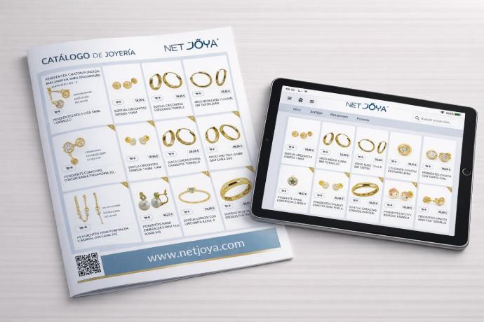 Comparativa entre catálogo de joyería físico tradicional y catálogo digital